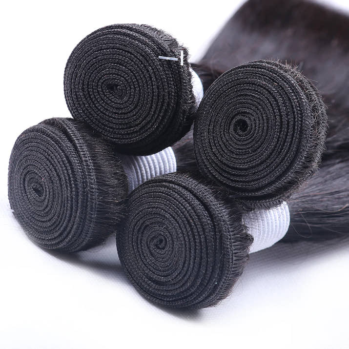 3/4 Pcs Bundles 34 36 38 40 Inch Bone Straight Human Hair Bundle Raw Virgin Unprocessed 100% Human Hair Extensions Double Weft