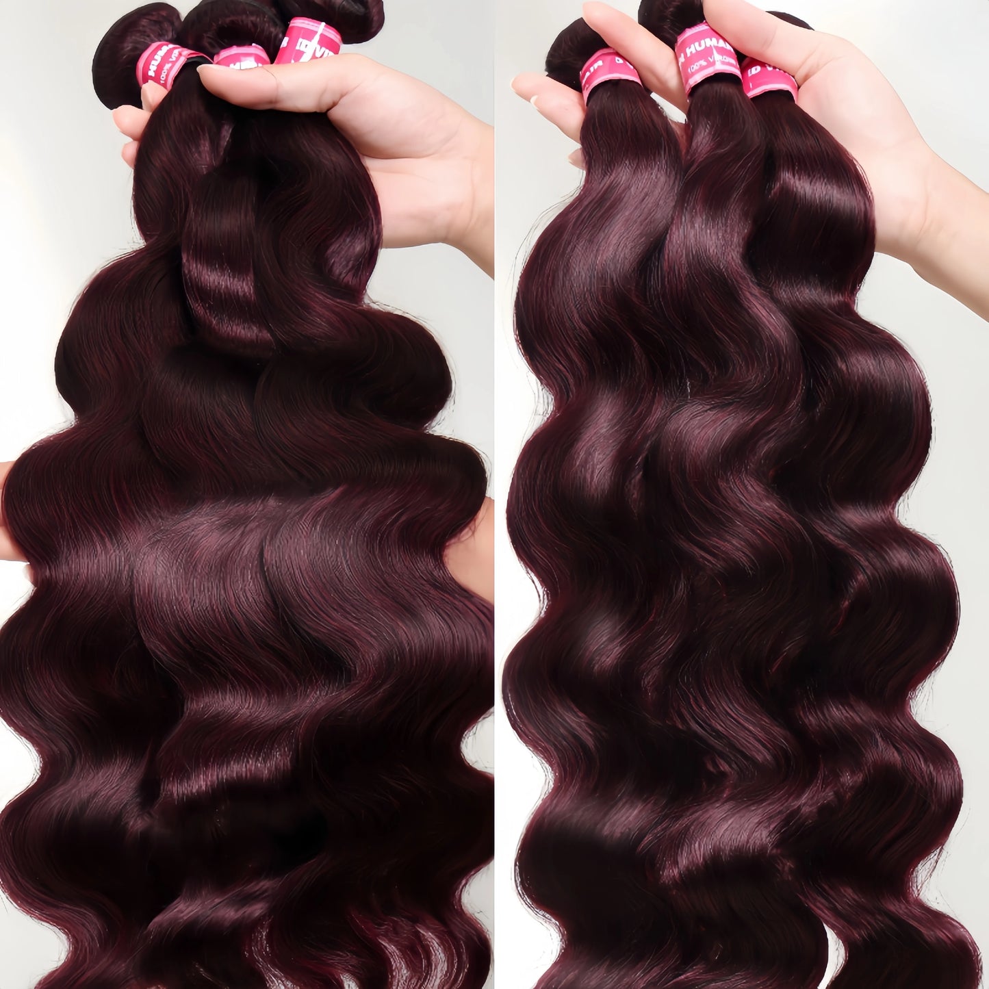 UNice Purple Black Cherry Body Wave Bundles 1 3 4 Pcs/Lot 100% Virgin Human Hair Bundles