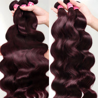 UNice Purple Black Cherry Body Wave Bundles 1 3 4 Pcs/Lot 100% Virgin Human Hair Bundles