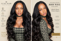 The Flip & Go™ Body Wave V-Part Drawstring Wig – 180% Density