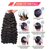 Millionaire Queen Feather Hair Weft 15A Burmese Curly 100% Real Human Hair Weave Knotless Crochet Pre-Separated Hair Extensions