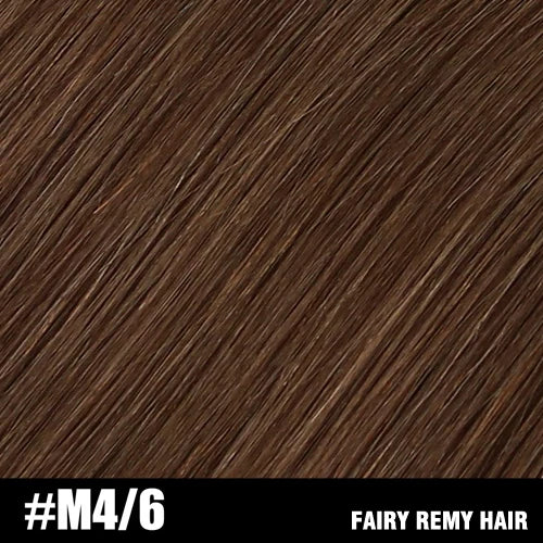 Fairy Remy Hair 0.5g/strand 12/14 inch Real Remy K Flat Tip Human Hair Extensions Silky Straight Pre Bonded Keratin Hair