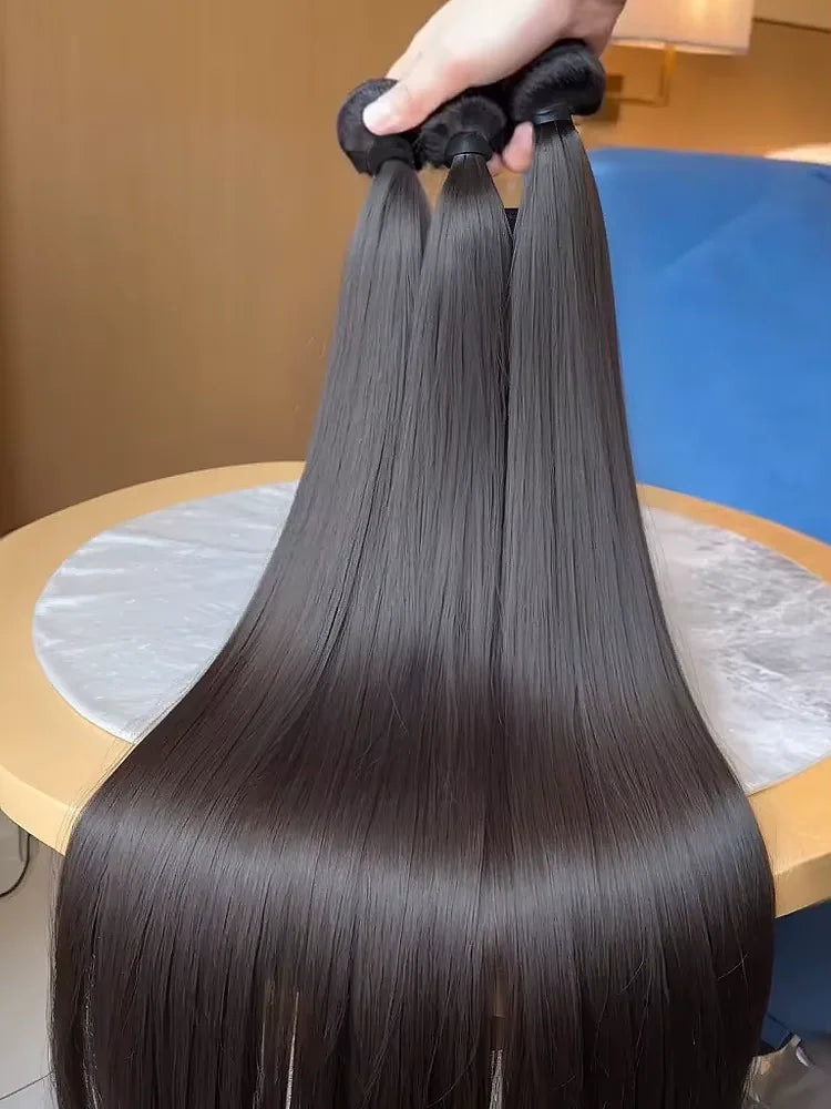 36 40 Inch Straight Human Hair Bundles 100% Human Hair Raw Virgin Unprocessed Hair Extensions Weave 3 4 Bundle Deals For Women