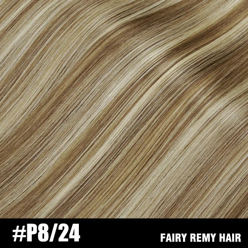 Fairy Remy Hair 0.5g/strand 12/14 inch Real Remy K Flat Tip Human Hair Extensions Silky Straight Pre Bonded Keratin Hair