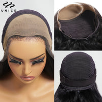 UNice 13x4 HD Real Scalp™ Wig Pull And Go Drawstring Loose Wave Human Hair Wig With Face Framing Curtain Bangs