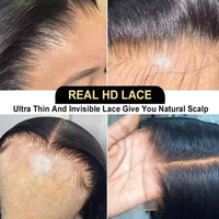 250% Glueless 2x6 HD Lace Closure Wigs Body Wave Preplucked Wear Go HD Transparent Lace Frontal Human Hair Wigs For Women