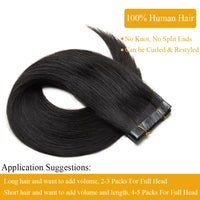 Seamless PU Tape Weft Human Hair Extensions Long PU Skin Weft Tape in Hair Extensions No Glue Human Hair For Fine Hair Long Weft