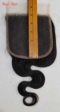 Phashion Ear to Ear 13X4 Lace Frontal Straight 4x4 5X5 Closure Only Body Wave Pre Plucked Swiss Transparent 100% Remy Human Hair