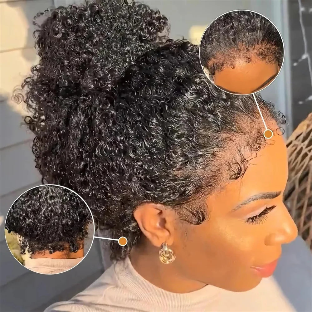 4C Kinky Curly Lace Front Wig