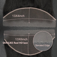 BEEOS Skinlike 13x6 HD Lace Frontal Only Pre Plucked Straight 6x6 5X5 HD Lace Closure Only Brazilian Human Hair 13x4 HD Frontal