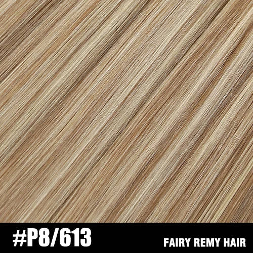 Fairy Remy Hair 0.5g/strand 12/14 inch Real Remy K Flat Tip Human Hair Extensions Silky Straight Pre Bonded Keratin Hair
