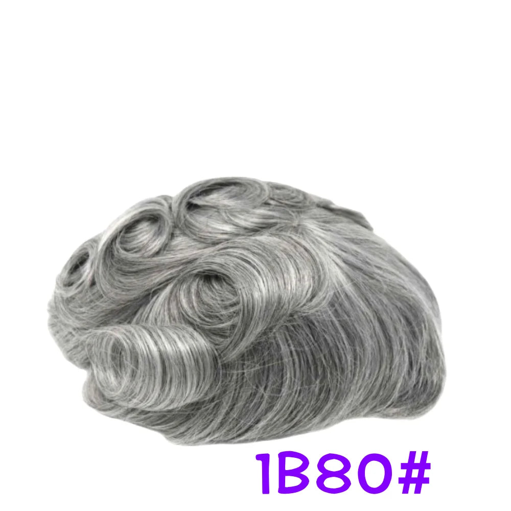Full Lace Toupee For Men Human Hair Systems Unit Men's Lace Base Wig Breathable Male Capillary Prothesis Man Wigs