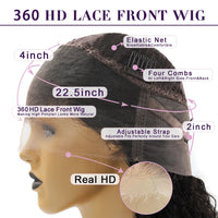 360 HD Lace Front Human Hair Wigs Body Wave Wigs 250% HD Transparent Lace Frontal Wigs 30 32 inch Full Lace Wigs Pre Plucked