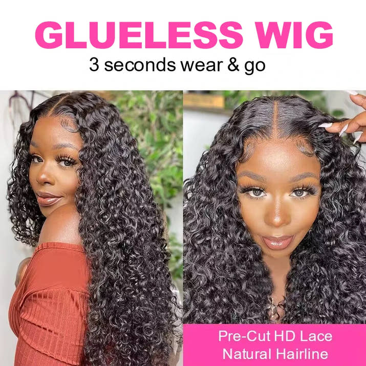 Natural Wave Glueles Wear & Go Wig
