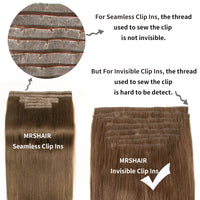Invisible PU Clip In Hair Extension Human Hair Injected PU Tape Weft Clip in Extension 7Pcs/set 12-24inch 100G 120G Clip On Hair