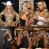 Honey Blonde Bundles Human Hair Body Wave Human Hair Bundles Remy Brazilian Human Hair Weave Extentions 1/3/4 pcs Bundle Deals