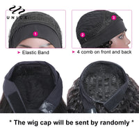UNice Curly Headband Wigs 100% Human Hair Glueless Wig Beginner Friendly