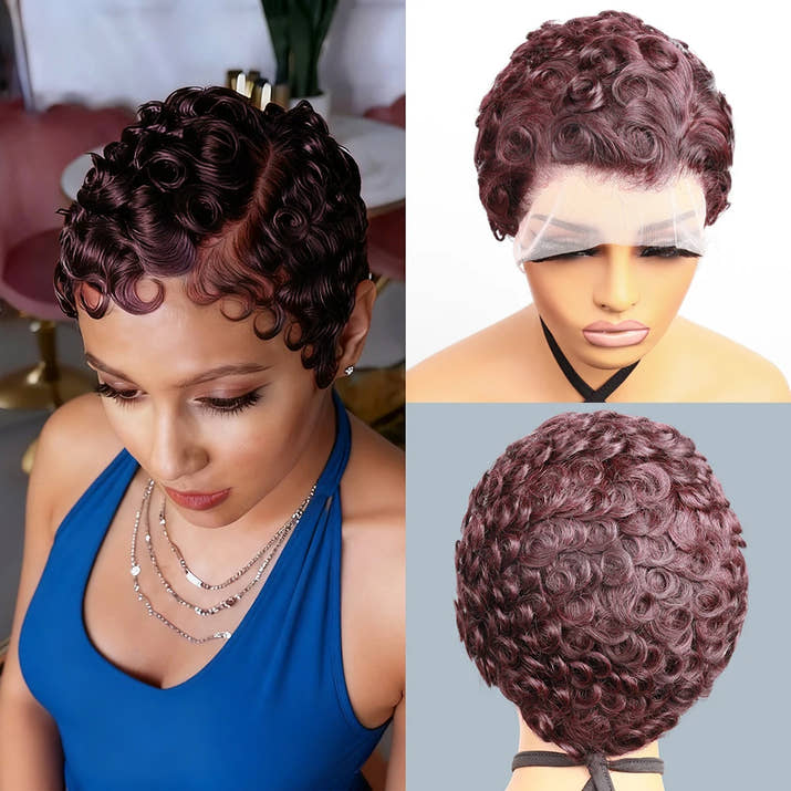 Body Wave 13x4 HD Lace Front Human Hair Wig Pixie Cut Glueless Wigs For Women 100% Human Hair Wigs Pre Plucked Lace Wig