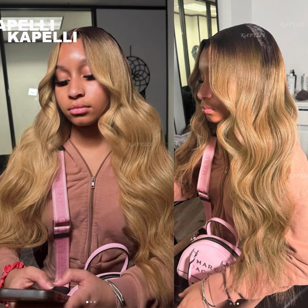 Honey Blonde Bundles Human Hair Body Wave Human Hair Bundles Remy Brazilian Human Hair Weave Extentions 1/3/4 pcs Bundle Deals