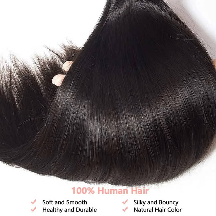 3/4 Pcs Bundles 34 36 38 40 Inch Bone Straight Human Hair Bundle Raw Virgin Unprocessed 100% Human Hair Extensions Double Weft