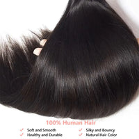 3/4 Pcs Bundles 34 36 38 40 Inch Bone Straight Human Hair Bundle Raw Virgin Unprocessed 100% Human Hair Extensions Double Weft