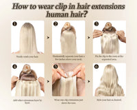 Invisible PU Clip In Hair Extension Human Hair Injected PU Tape Weft Clip in Extension 7Pcs/set 12-24inch 100G 120G Clip On Hair