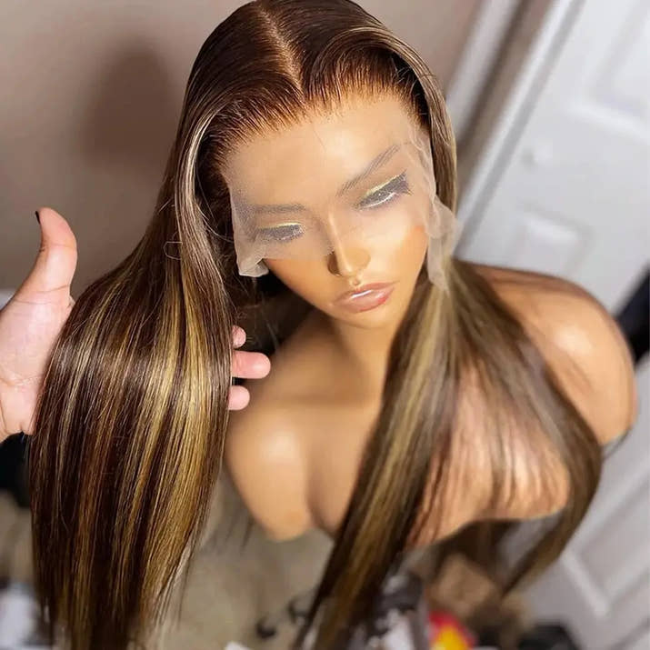 Bone Straight Highlight Wig