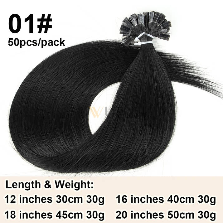 K Tip Hair Extensions Keratin Human Hair Hot Fusion Hair Extension European Hair Keratin Glue Machine Remy 12-20 inches