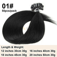K Tip Hair Extensions Keratin Human Hair Hot Fusion Hair Extension European Hair Keratin Glue Machine Remy 12-20 inches