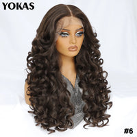 Colorful Curly Lace Front Wig