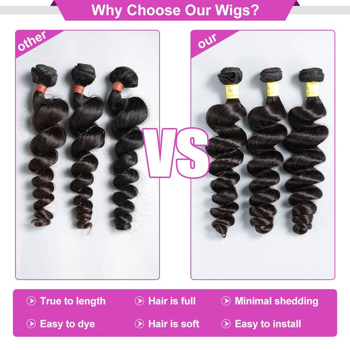 30 38 40 Inch Loose Deep Wave Double Weft Human Hair Curly Bundles Extensions Tissage Unprocessed Brazilian Hair 1 2 3 4 Weave