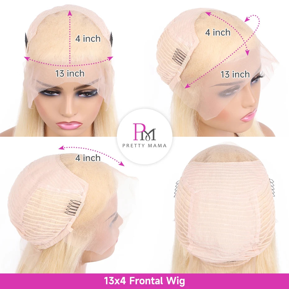 613 1B Ombre Blonde Colored Human Hair Wigs 13x4 13x6 lace Front Human Hair Wig Siamese Black Ombre Body Wave Lace Frontal Wigs