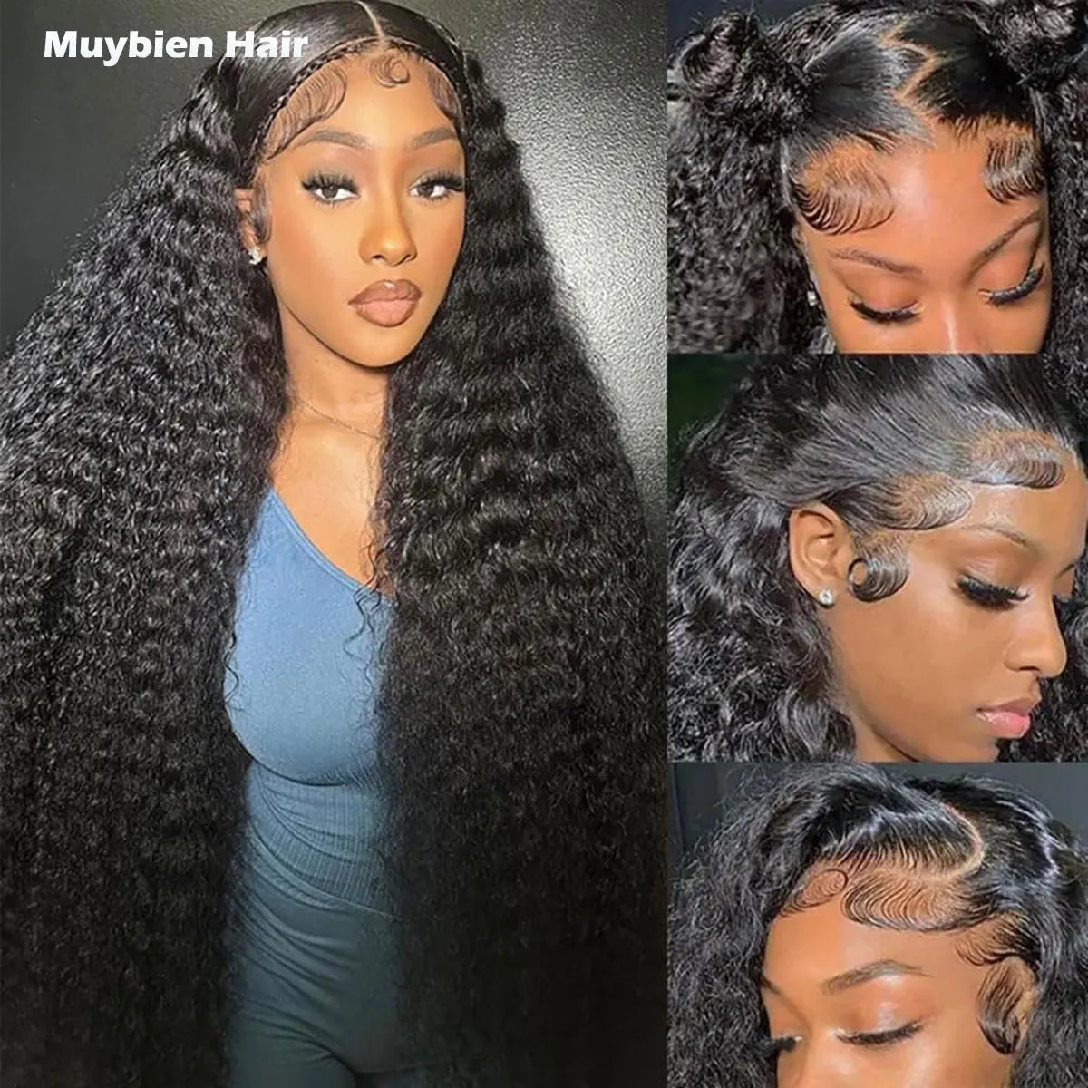 360 Full Lace Deep Curly Wig Human Hair 13x6 13x4 HD Lace Front Curly Wig Glueless 4x4 5x5 Closure Glueless Wigs Ready to Wear