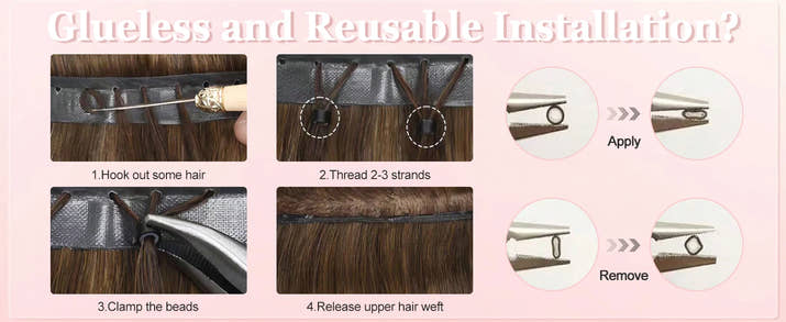 Invisible Hole Flat Pu Tape Human Hair Twin Tabs 25cm Long Tape PU Weft Real Human Hair No Glue Microlink Application 40-50g