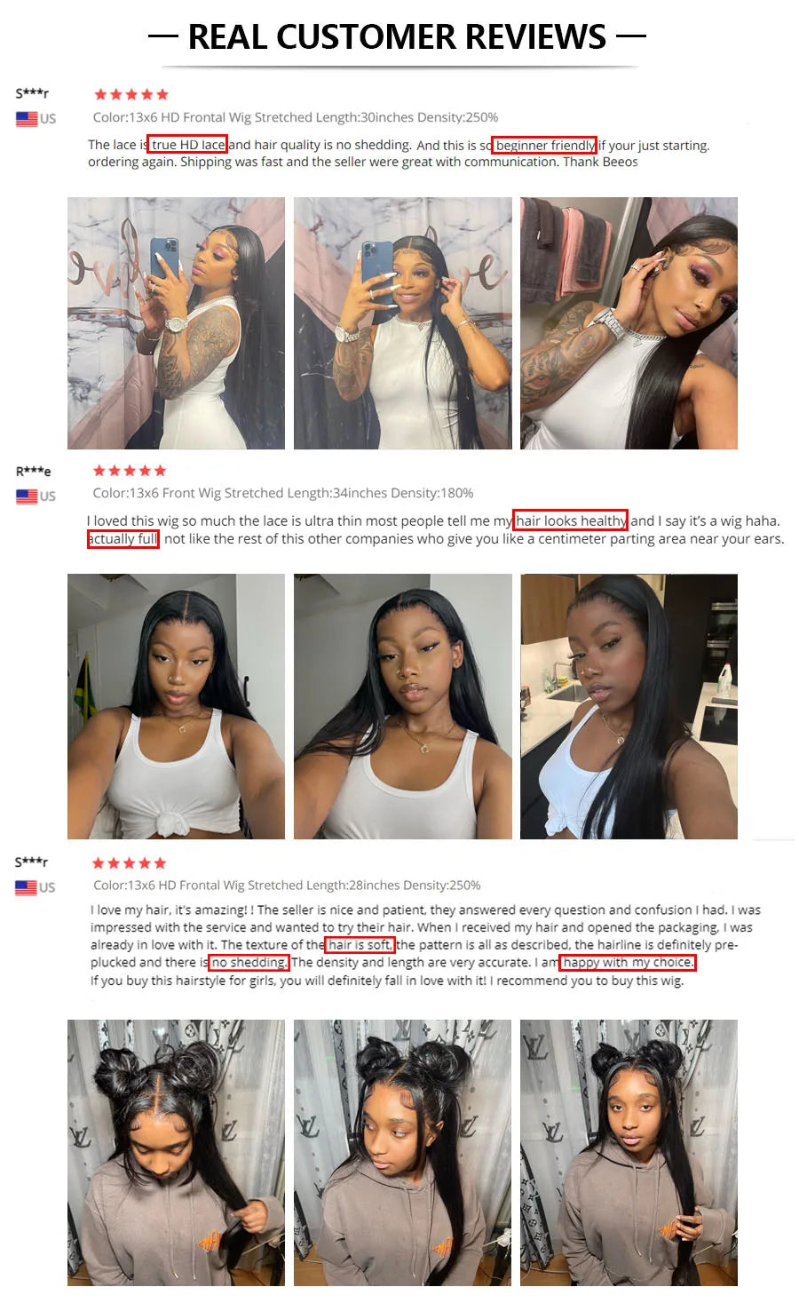 BEEOS Undetectable 13x6 HD Lace Frontal Wig Pre plucked 13x4 HD Lace Full Front Human Hair Wigs For Women Bone Straight Wig 34in