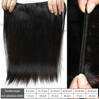 ALIANNA 26Inch Human Hair Bundles 10A Brazilian Raw Hair Weave Bundles 30 38 40 Inch Straight Human Hair Bundles Hair Extensions