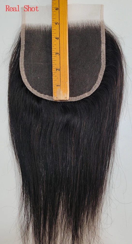 Phashion Ear to Ear 13X4 Lace Frontal Straight 4x4 5X5 Closure Only Body Wave Pre Plucked Swiss Transparent 100% Remy Human Hair