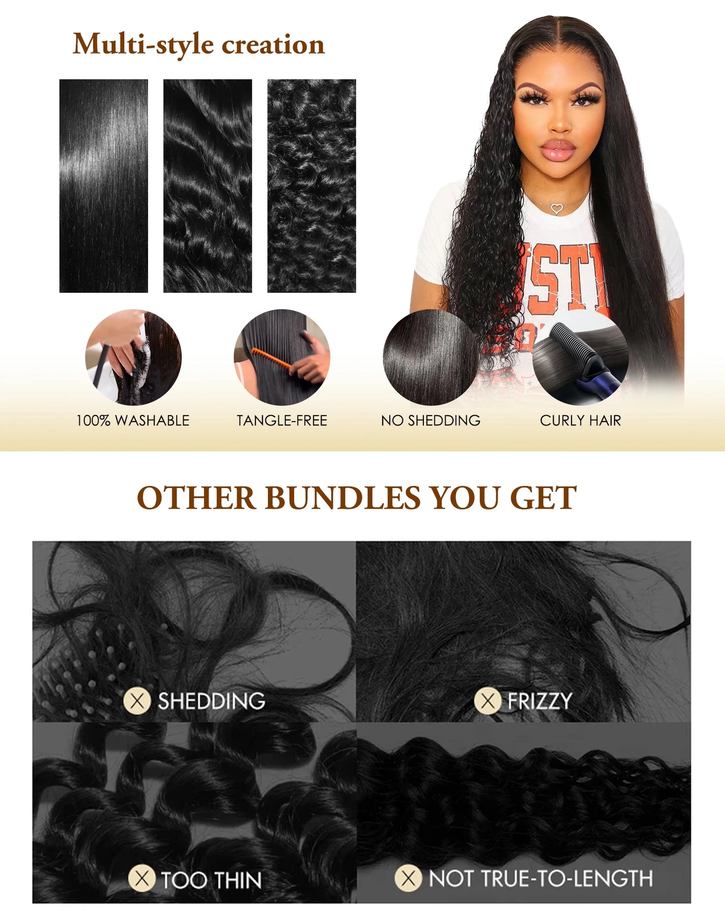 100% Human Hair 36 40 Inch Bone Straight Raw Hair Human Hair Bundles Extensions 3 4 Bundle Black Brazilian Remy  Weave  Bundles
