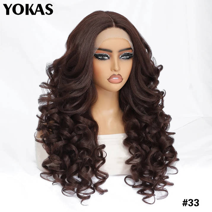 Colorful Curly Lace Front Wig