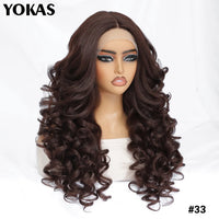 Colorful Curly Lace Front Wig