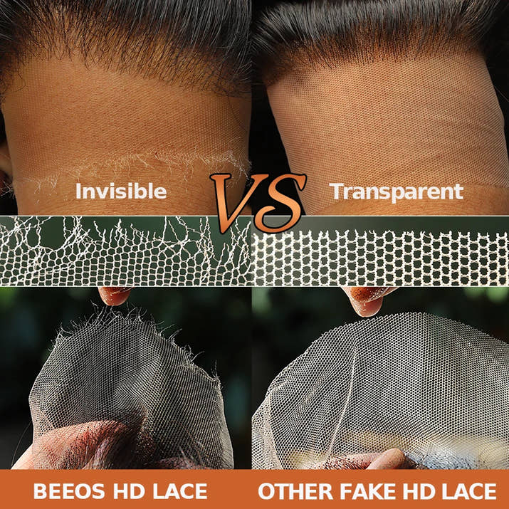 BEEOS Ultra Fitted 13X6 Glueless Wig Human Hair Ready To Wear Skinlike HD Lace Straight Human Hair Lace Frontal Wig Brazilian