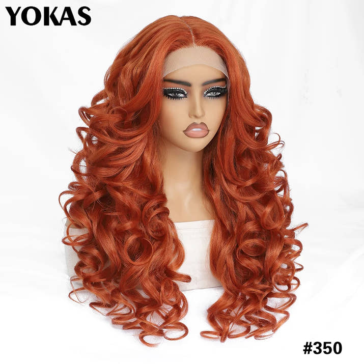 Colorful Curly Lace Front Wig