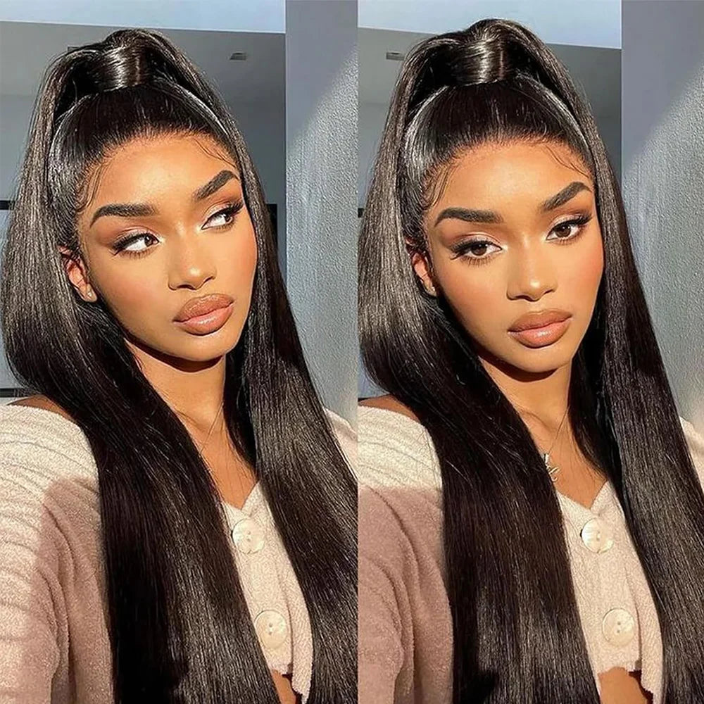 The Melt & Go 5×5 HD Glueless Bone Straight Wig – 250% Density | Pre-Cut & Pre-Plucked | Up to 40”