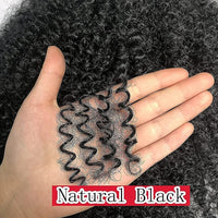 Afro Kinky Curly Wigs With Bangs For Women Brazilian Hair Machine Made Wig Short Afro Curly Human Hair Wigs 180 Density