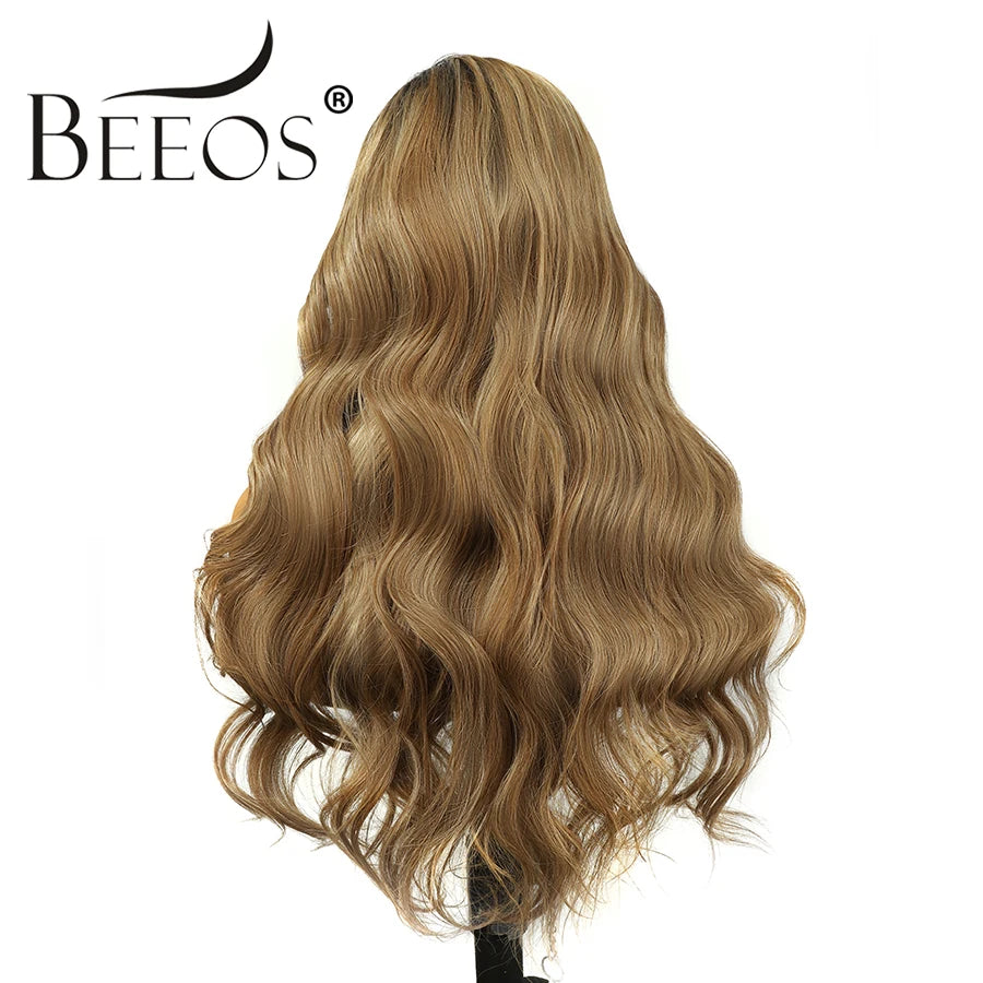 Ombre 13x6 HD Lace Frontal Human Hair Wigs 15A Raw Human Hair 100% Human Hair Deep Part Color Pre Plucked Blonde Wig For Women