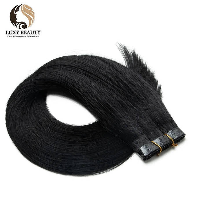 Seamless PU Tape Weft Human Hair Extensions Long PU Skin Weft Tape in Hair Extensions No Glue Human Hair For Fine Hair Long Weft