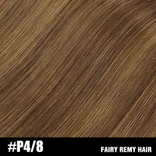 Fairy Remy Hair 0.5g/strand 12/14 inch Real Remy K Flat Tip Human Hair Extensions Silky Straight Pre Bonded Keratin Hair
