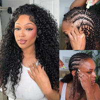 12A Deep Wave Full Head Human Crochet Hair for Black Women Extensions PreSeparated Reusable Loose Wave Feather Crochet Bulk Hair