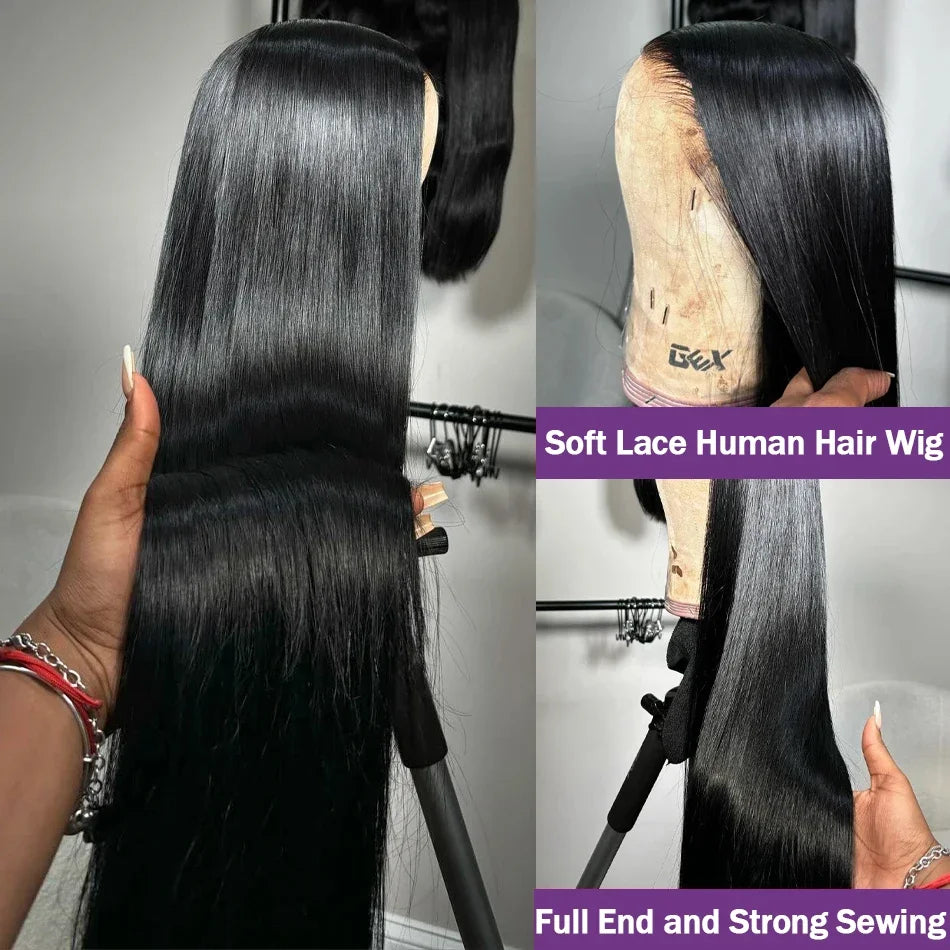 32Inch 360 Lace Wig Straight Lace Front Wig 13x4 13x6 Human Hair Wigs For Women Brazilian Hair Pre Plucked 4x4 Lace Closure Wig