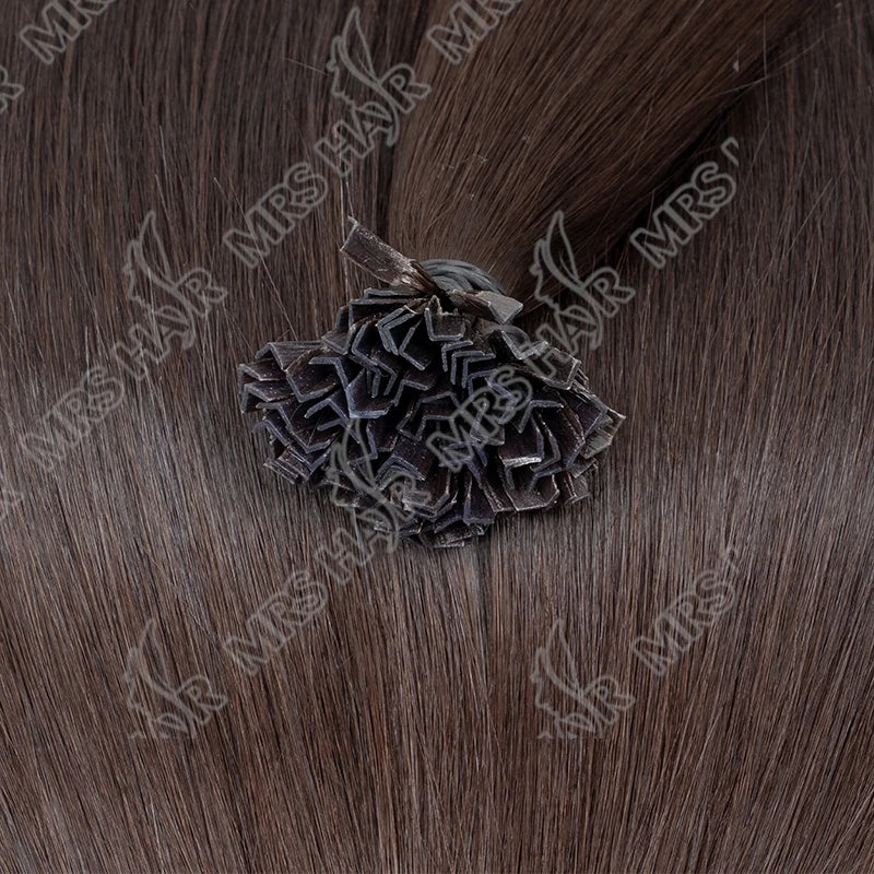 K Tip Hair Extensions Keratin Human Hair Hot Fusion Hair Extension 1cm Italy Keratin Glue Machine Remy 12-24inch 30  50G/pack